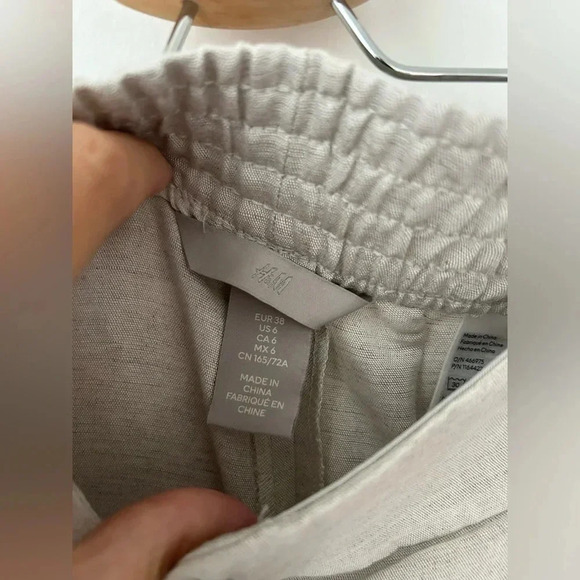 H&M high waisted wide leg  linen trouser - Picture 5 of 9